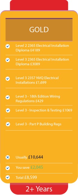 gold card electrical course package